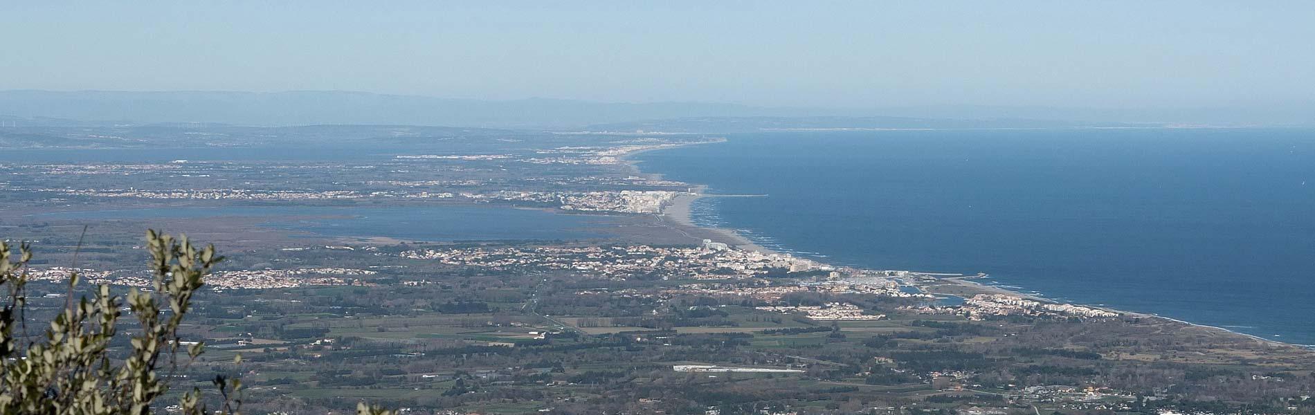 Panorama de la plage d'Argelès-sur-Mer